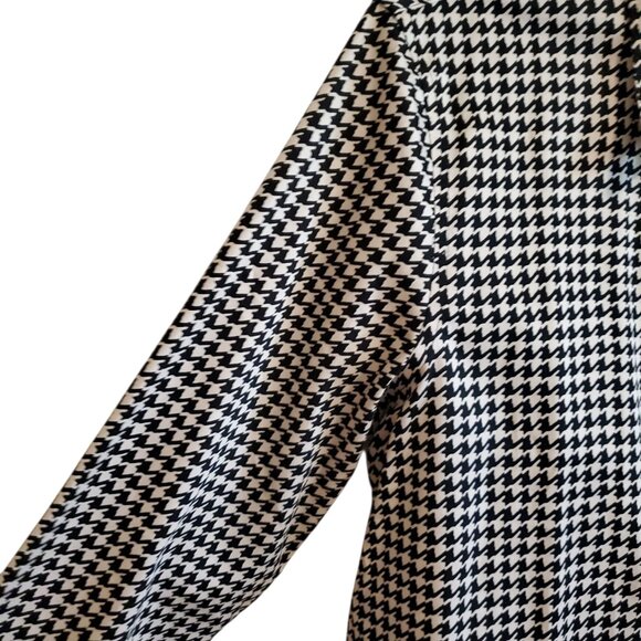 Lauren Ralph Lauren Non Iron Button Up Shirt Black/Ivory Houndstooth Size XL - Picture 5 of 15